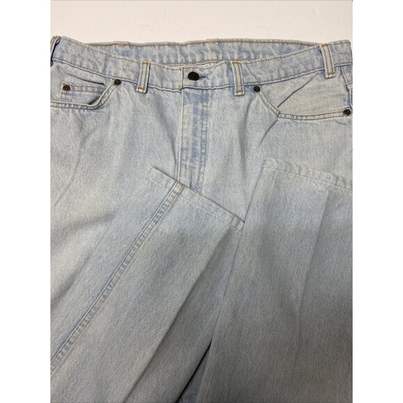 Vintage GWG Great Western Garment Men Light Wash 38/30 Levi Owned Canada Farmer - Picture 3 of 6